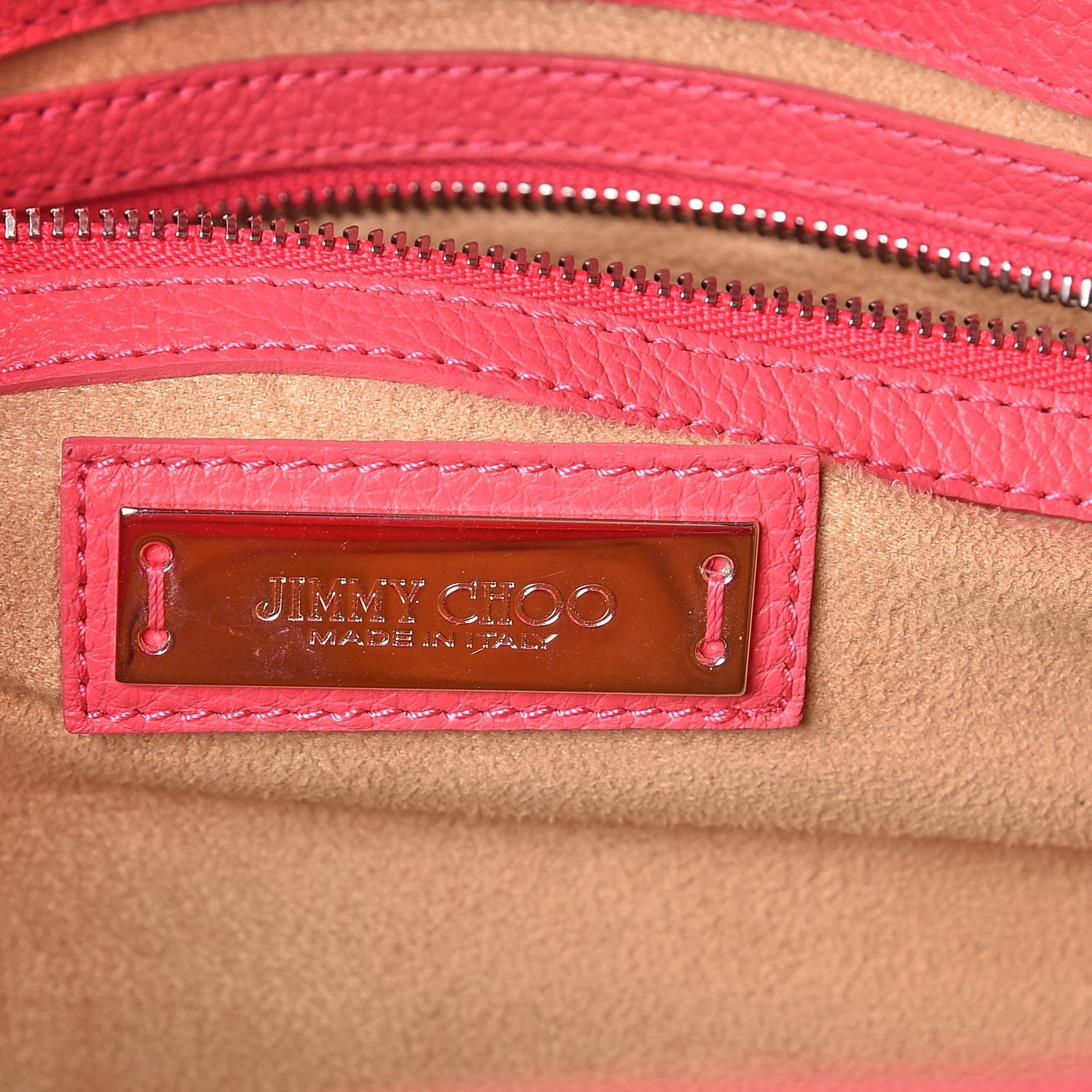 Jimmy Choo Grainy Calf Small Rosalie Satchel Geranium 6 of 8