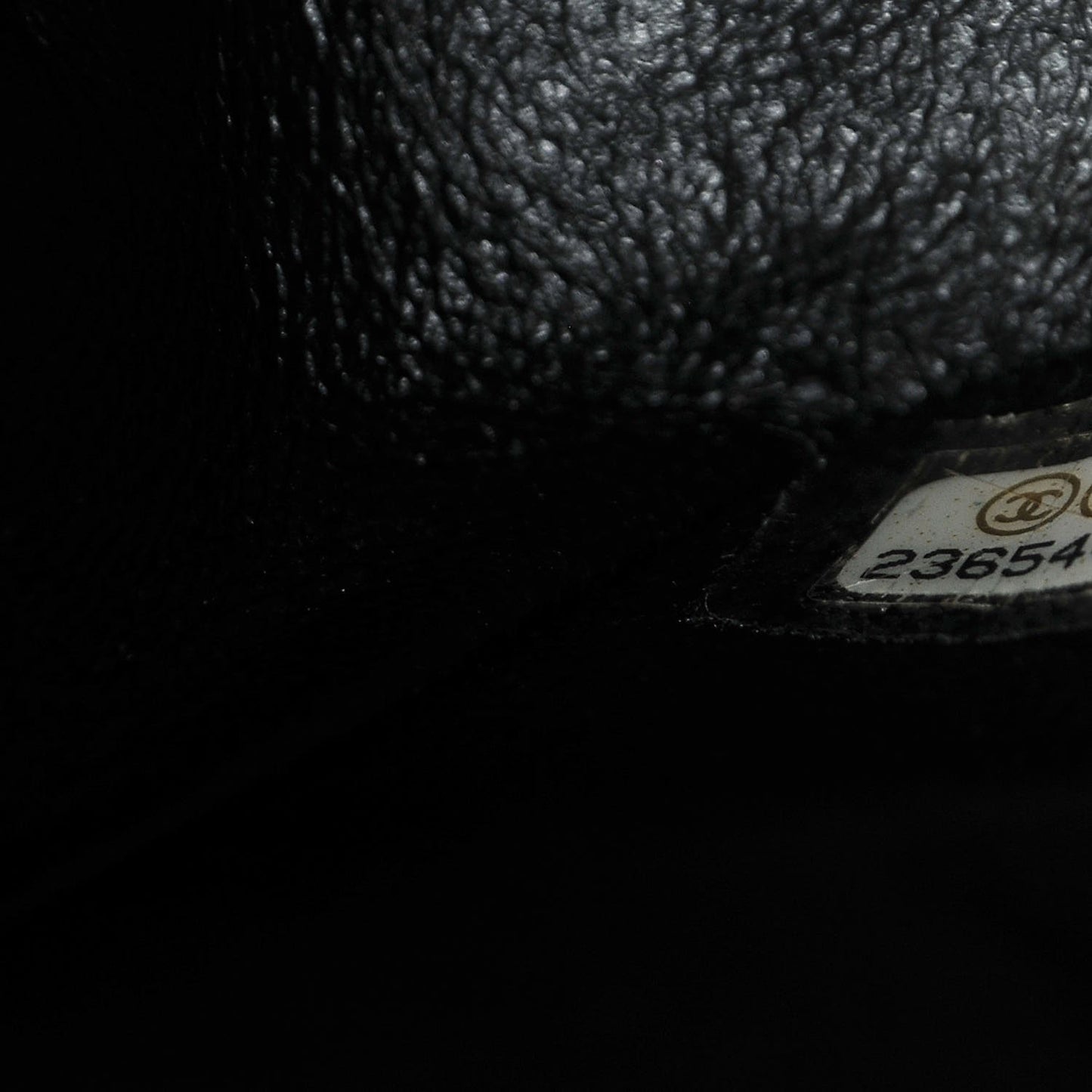 Crumpled Calfskin Quilted Medium Double Flap So Black