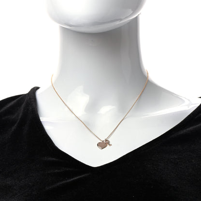 Tiffany 18K Rose Gold Return To Tiffany Love Heart Tag Key Necklace 2 of 6