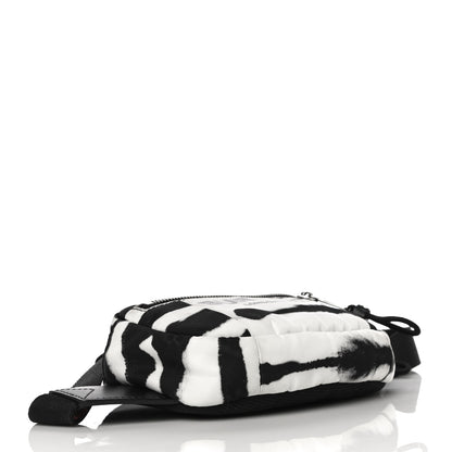 Burberry Nylon Logo Small Cannon Bum Bag Black White 4 of 9