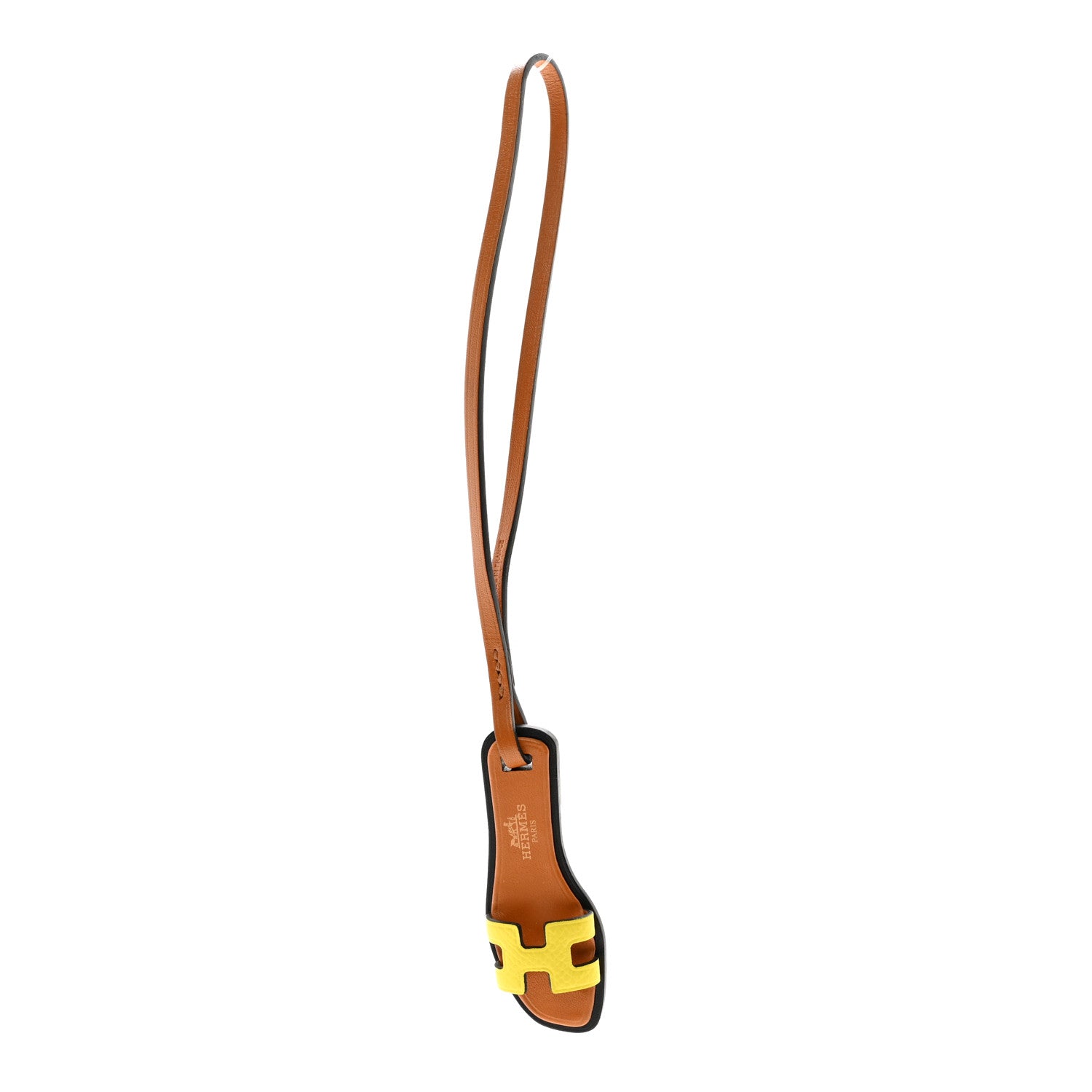 Hermes Epsom Butler Calfskin Hunter Oran Nano Bag Charm Jaune Poussin 1 of 4