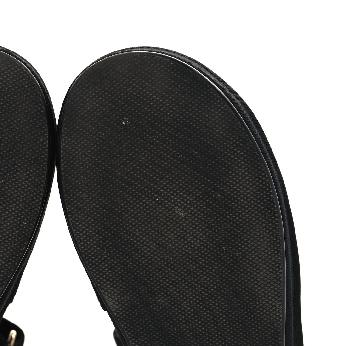 Grosgrain Crystal Logo Platform Sandals 38 Black