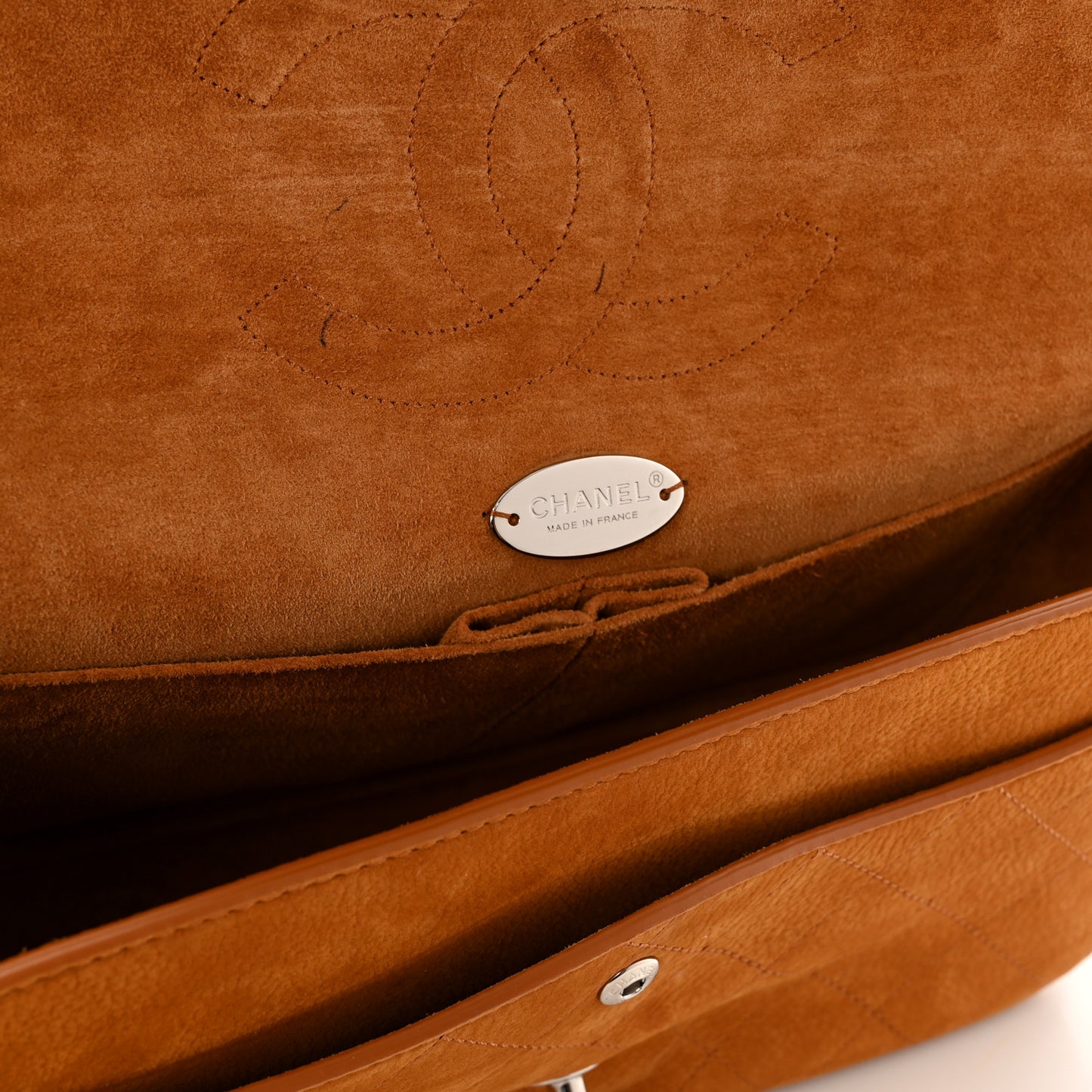 Nubuck Bull Jumbo Double Flap Camel