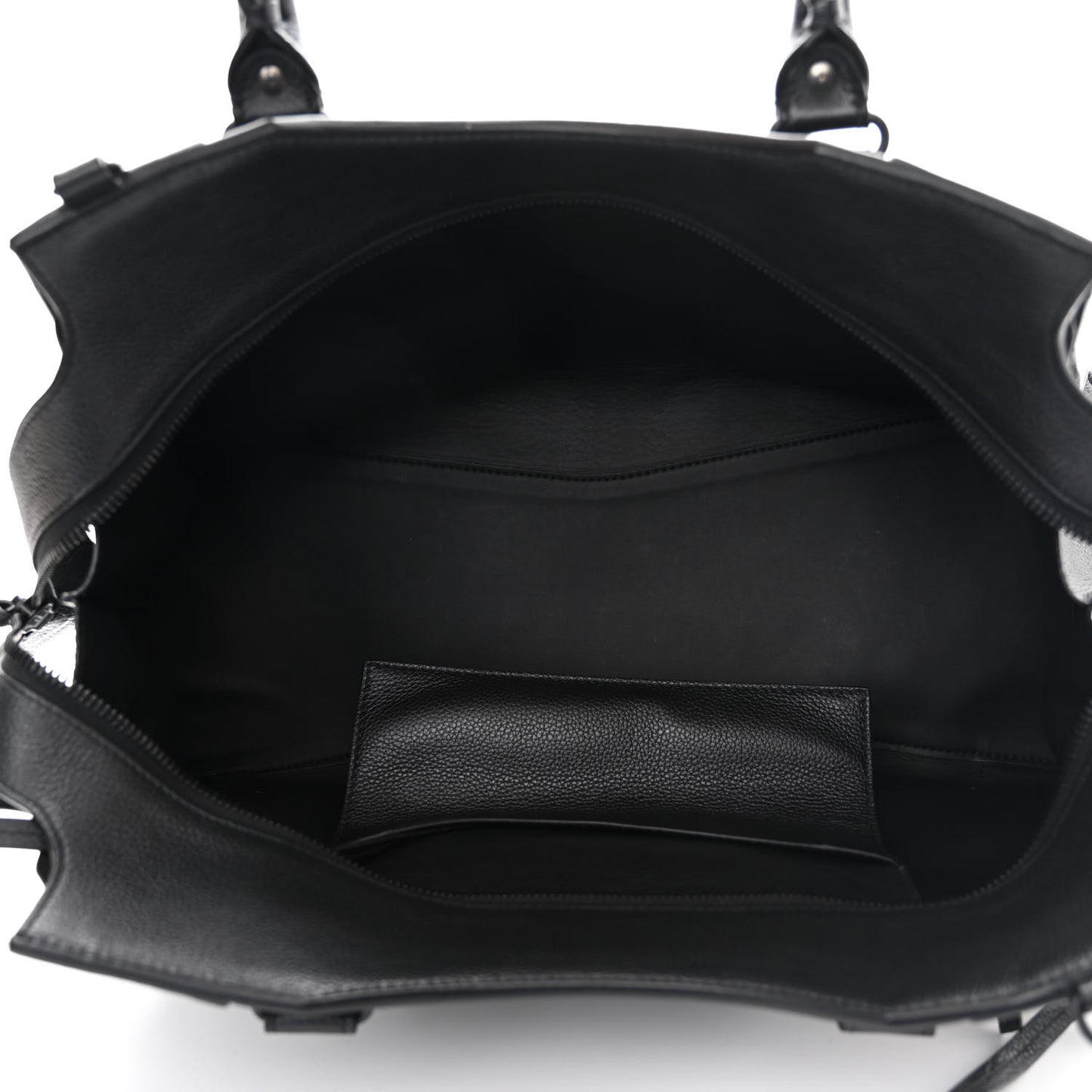 Grained Calfskin Neo Classic Black Hardware Medium City Black