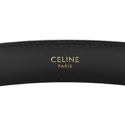Celine Box Calfskin Teen 13mm Triomphe Belt 75 30 Black 8 of 11