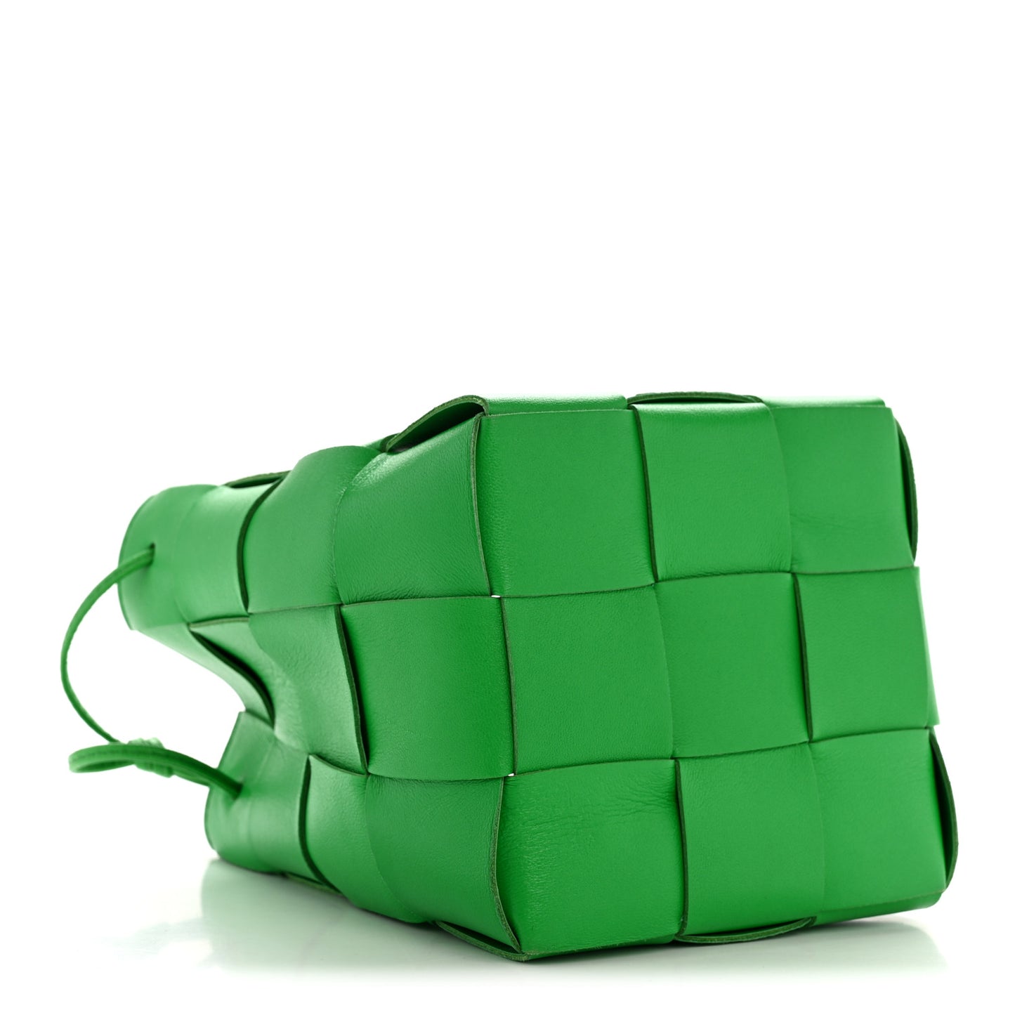 Nappa Maxi Intrecciato Small Cassette Bucket Bag Parakeet Parakeet