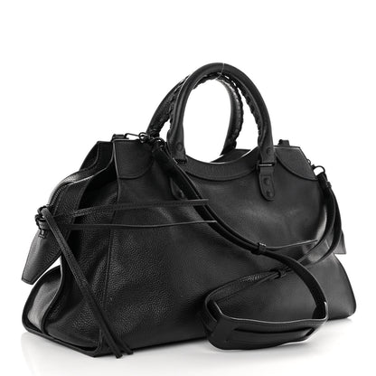 Balenciaga Grained Calfskin Black Hardware Neo Classic City Black 3 of 13