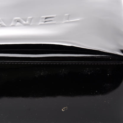 Chanel Patent Logo Shoulder Bag Black 8 of 13