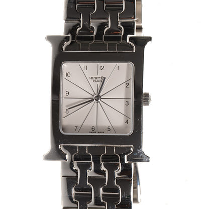 Hermes Stainless Steel Heure H Hour Quartz Watch 1 of 7