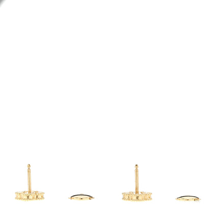 Van Cleef & Arpels 18K Yellow Gold Black Onyx Sweet Alhambra Earrings 3 of 5