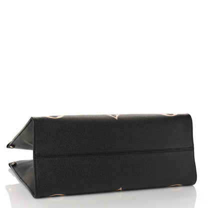 Louis Vuitton Empreinte Monogram Giant Onthego MM Black Beige 4 of 10