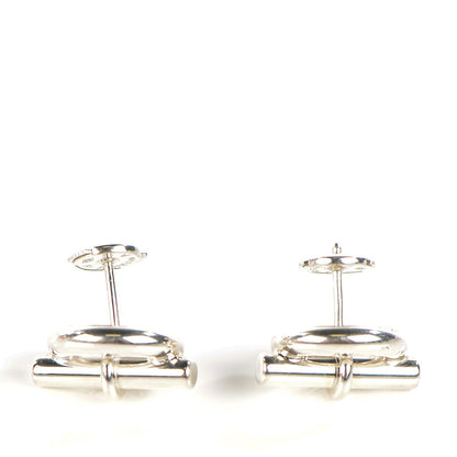 Hermes Sterling Silver Mini Chaine D'Ancre Earrings 7 of 7
