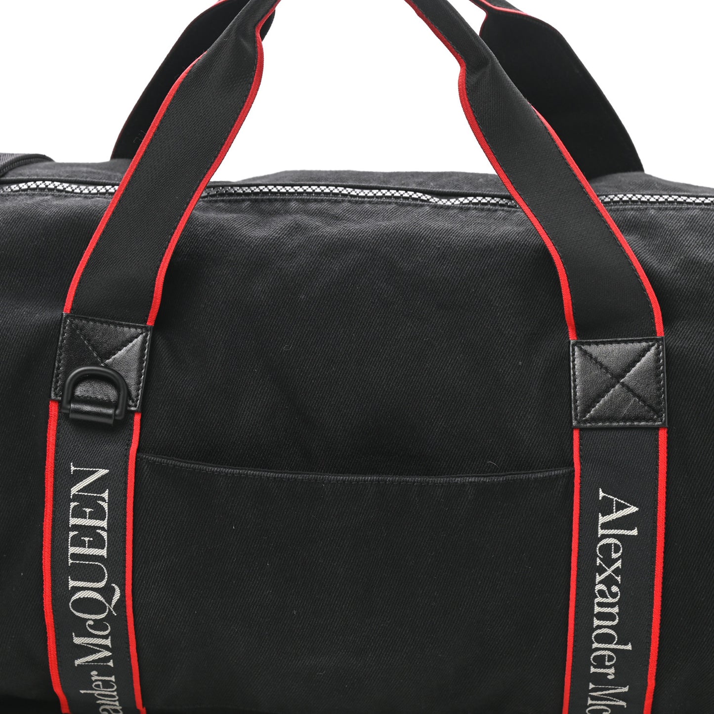 Canvas Selvedge Duffle Black Red