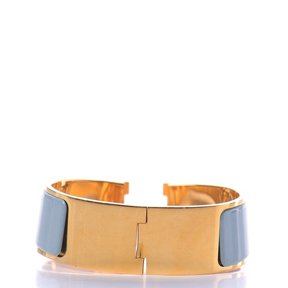 Hermes Enamel Clic Clac H Wide Bracelet PM Aigue Marine 3 of 9