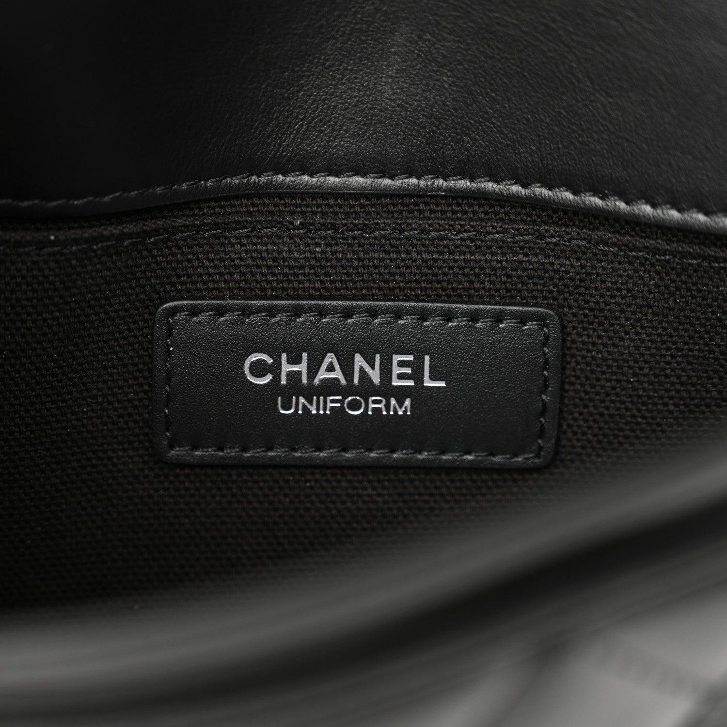 Chanel Calfskin Quilted CC Uniform Flap Belt Bag Black 6 of 11