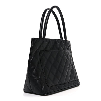 Chanel Caviar Quilted Medallion Tote Black 2 of 9