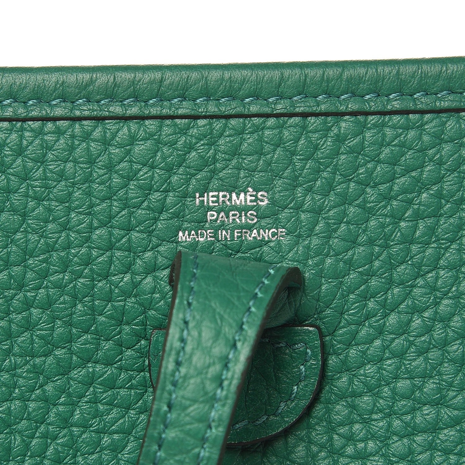 Hermes Taurillon Clemence Evelyne TPM Vert Vertigo 6 of 8