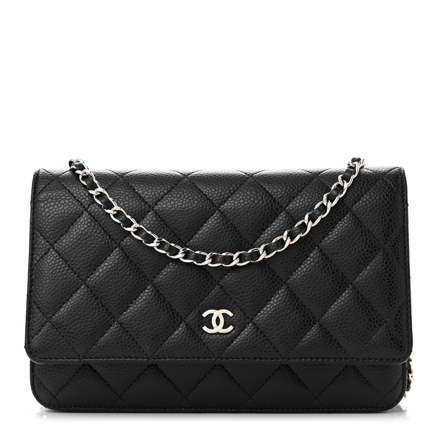 Chanel Caviar Quilted Wallet on Chain WOC Black 1 of 12