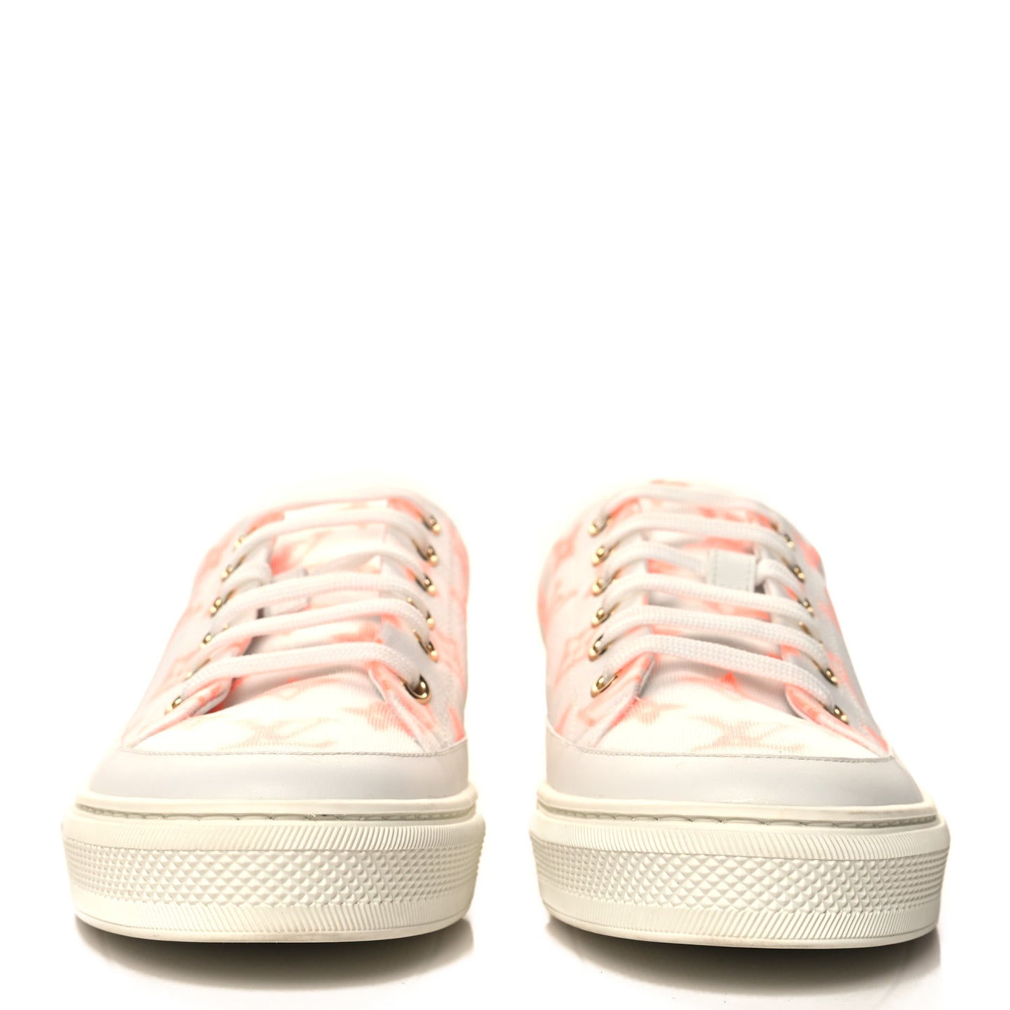 Technical Fabric Monogram Stellar Open Back Sneakers 38.5 Orange