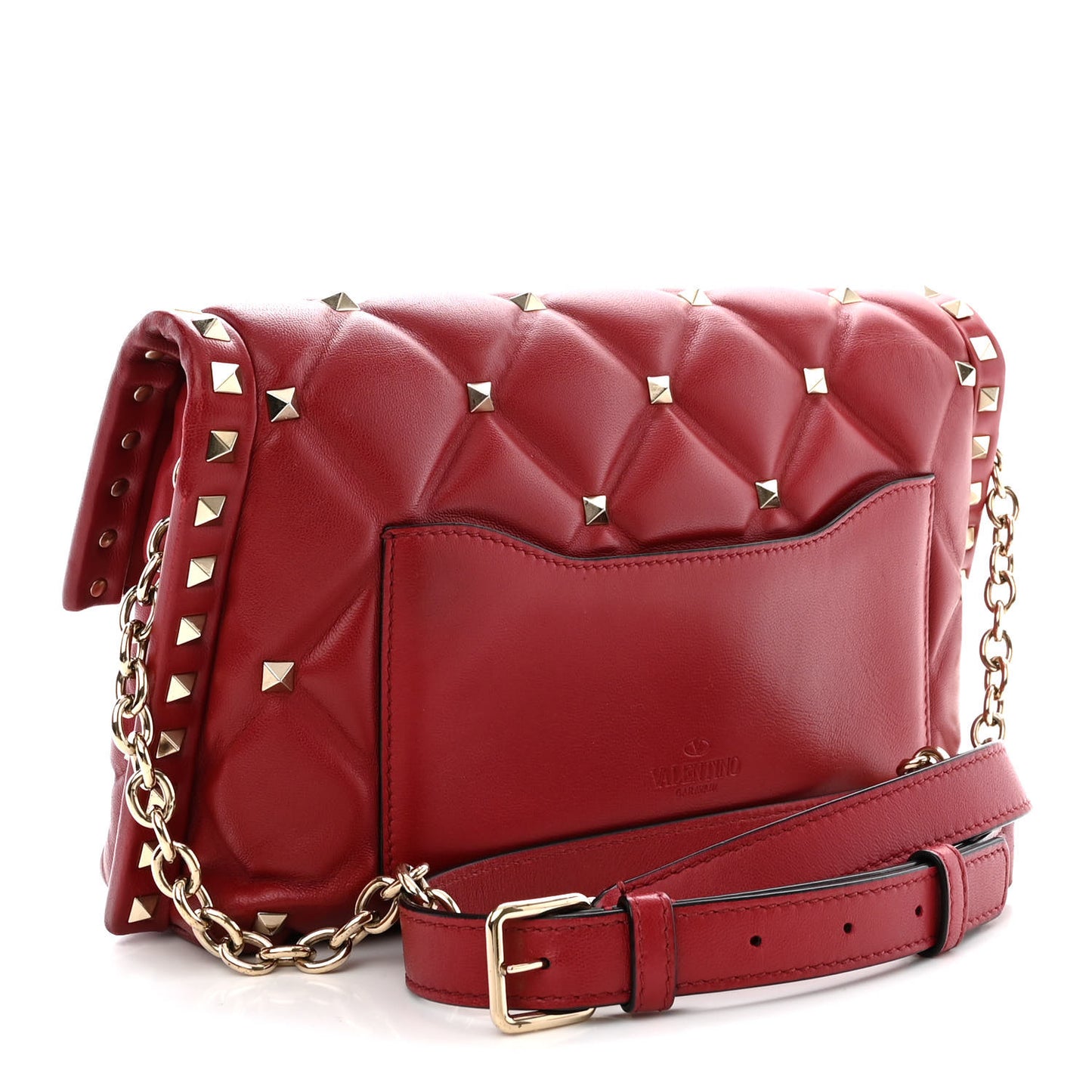 Nappa Candystud Crossbody Red