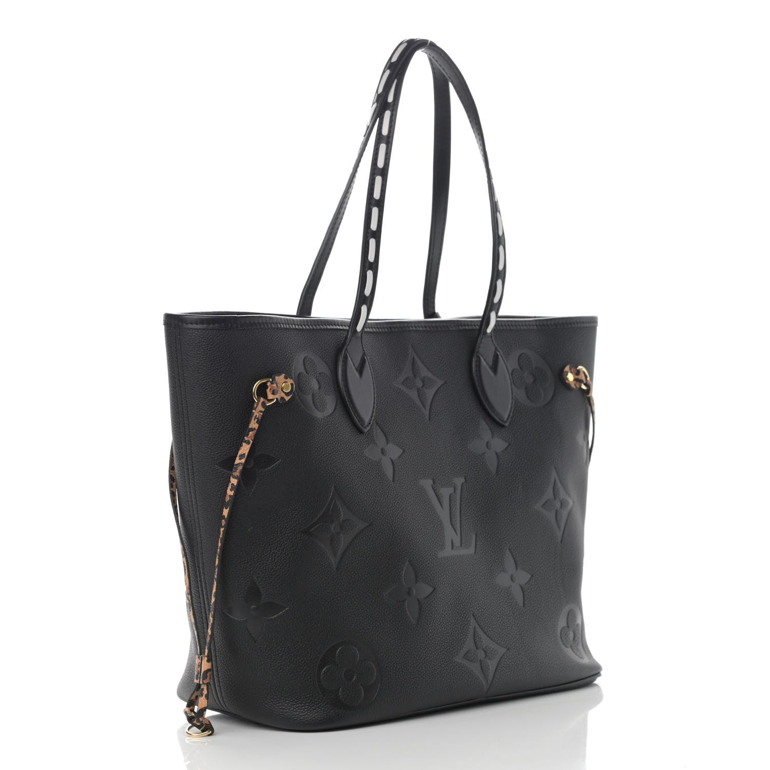 Louis Vuitton Empreinte Monogram Giant Wild At Heart Neverfull MM Black 4 of 11