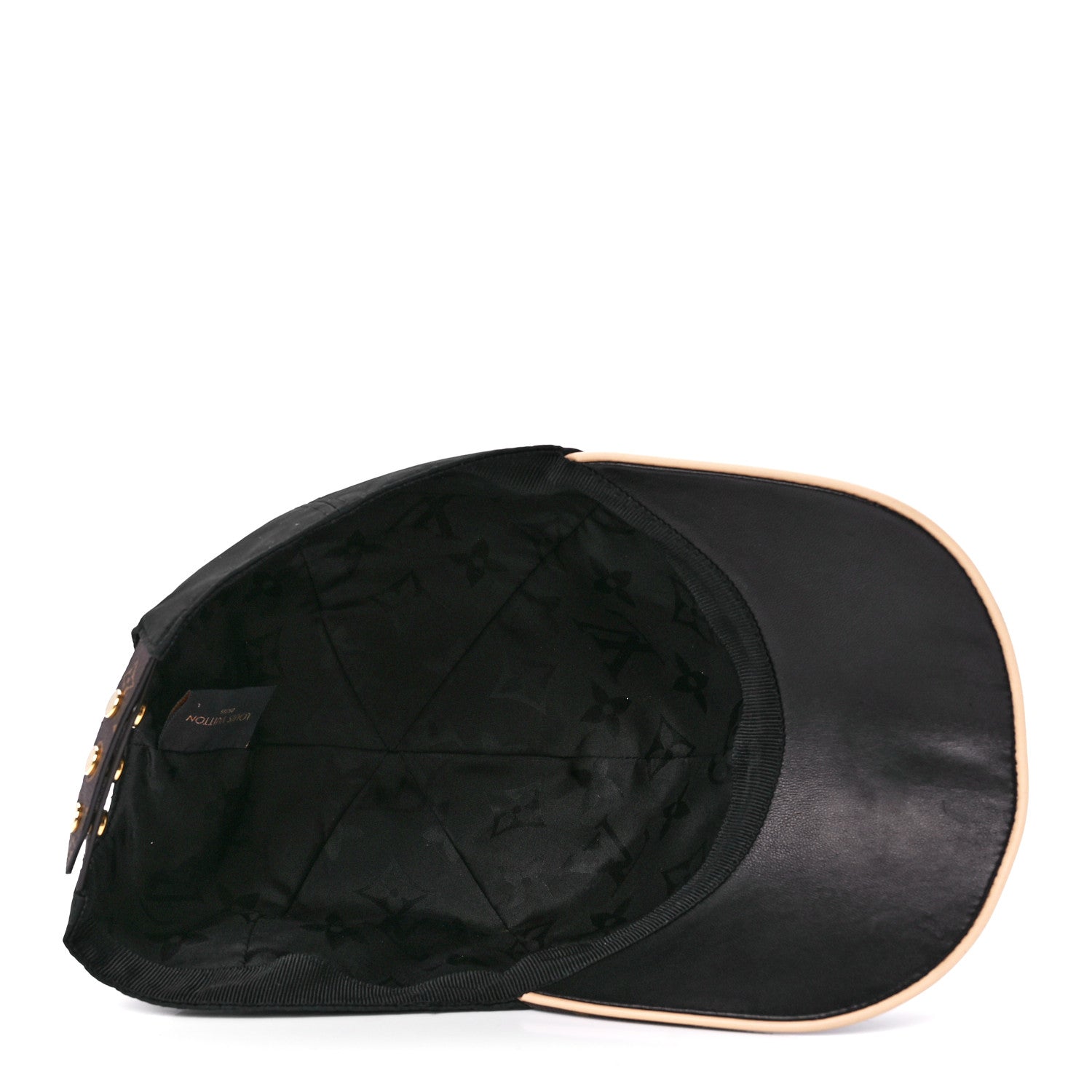 Louis Vuitton Polyester Silk Monogram LV Get Ready Cap L Black 6 of 8