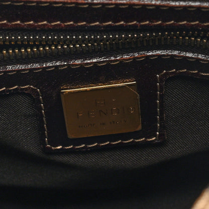Fendi Vinyl Zucchino Hobo Tobacco 6 of 10