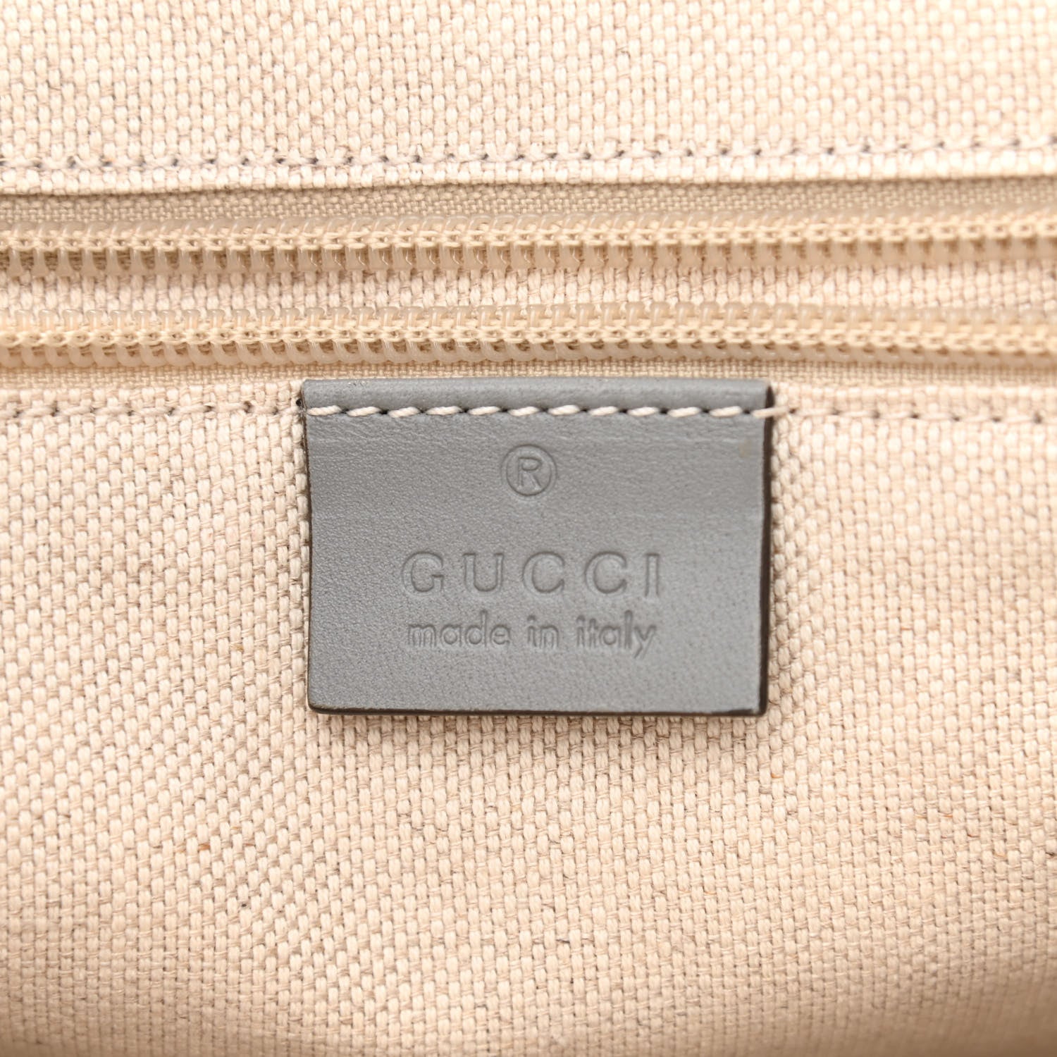 Gucci GG Supreme Monogram Small Zippered Tote Ecru Grigio 6 of 11