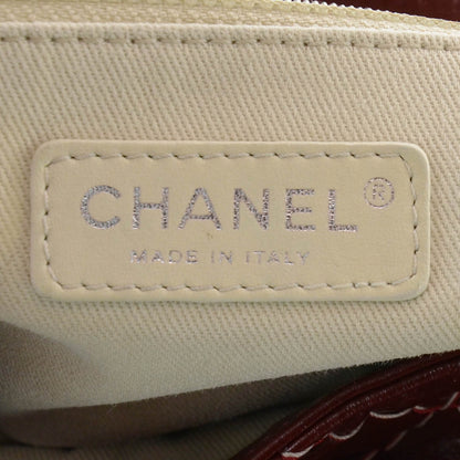 Chanel Glazed Goatskin Double Stitch Flap Rouge 5 of 8