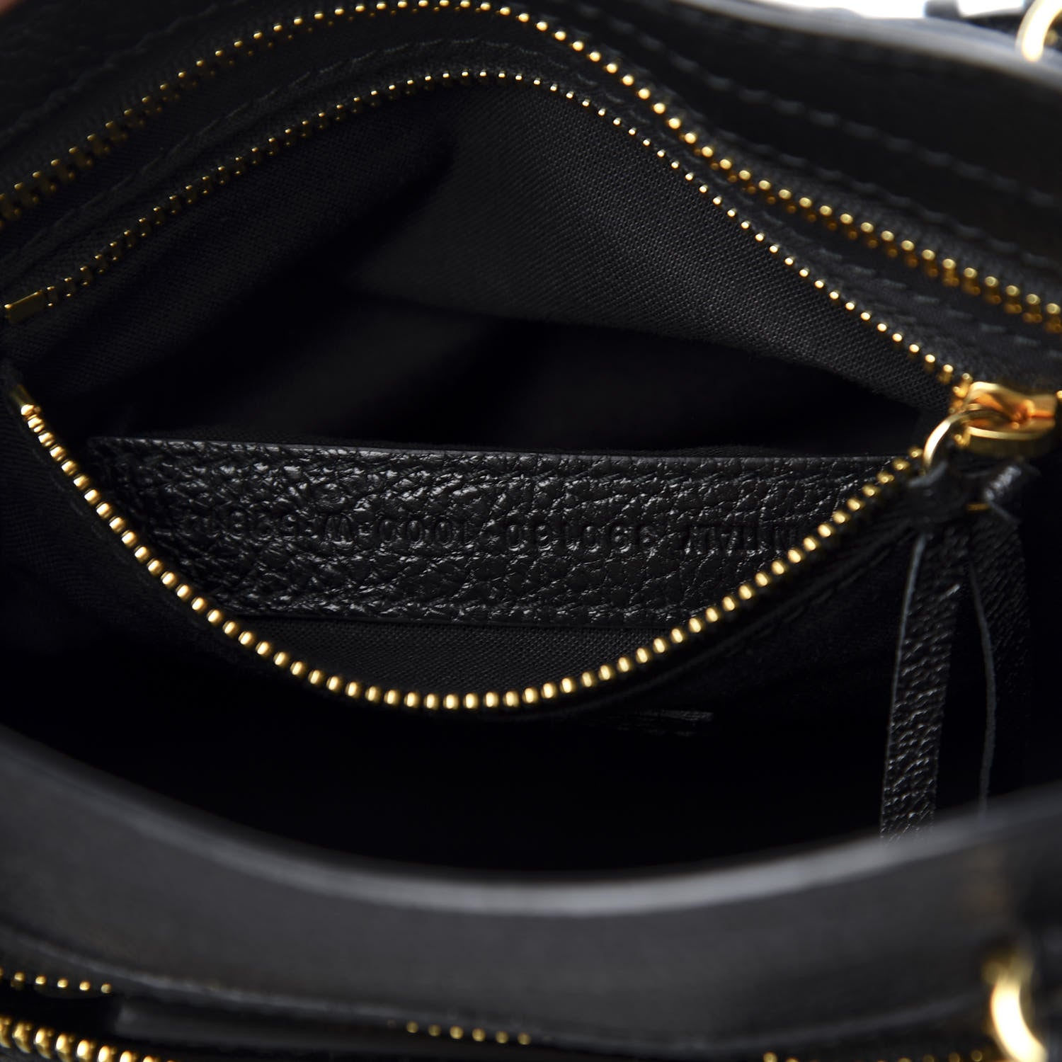 Balenciaga Chevre Gold Metallic Edge Hardware Mini City Black 10 of 12
