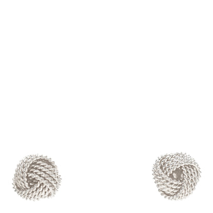 Tiffany Sterling Silver Twist Knot Earrings 1 of 4