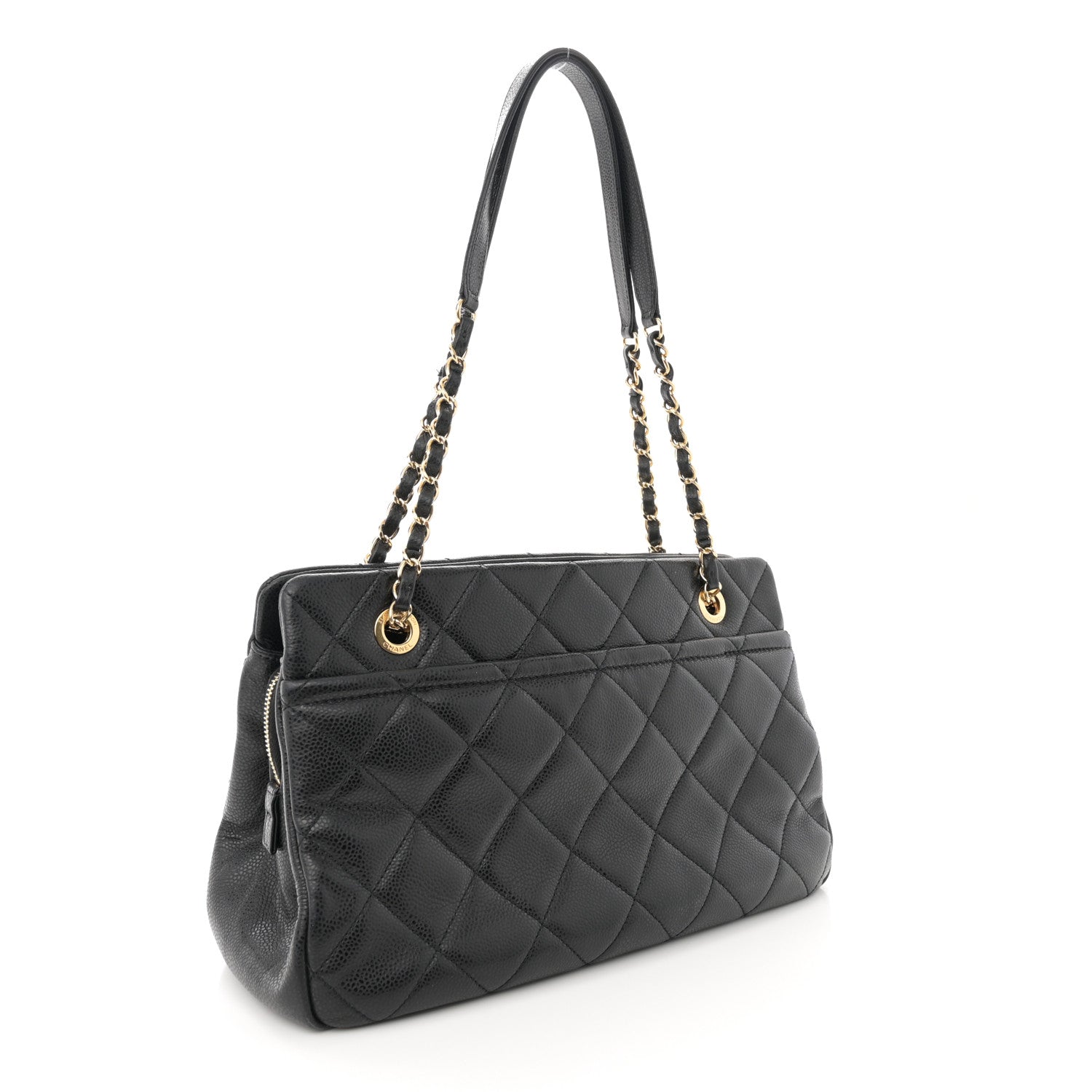 Chanel Caviar Quilted Timeless CC Soft Tote Black 3 of 11