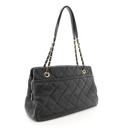 Chanel Caviar Quilted Timeless CC Soft Tote Black 3 of 11
