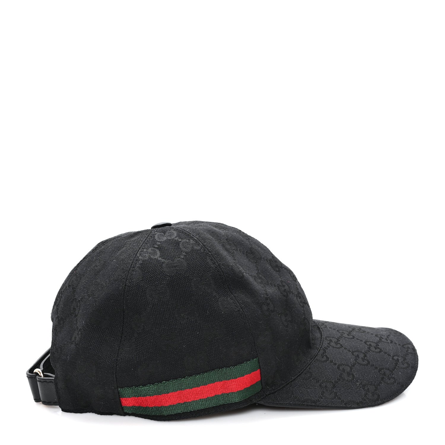 Gucci Monogram Web Baseball Hat M Black 6 of 9