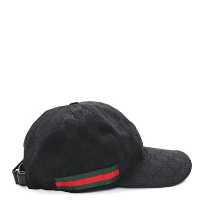Gucci Monogram Web Baseball Hat M Black 6 of 9