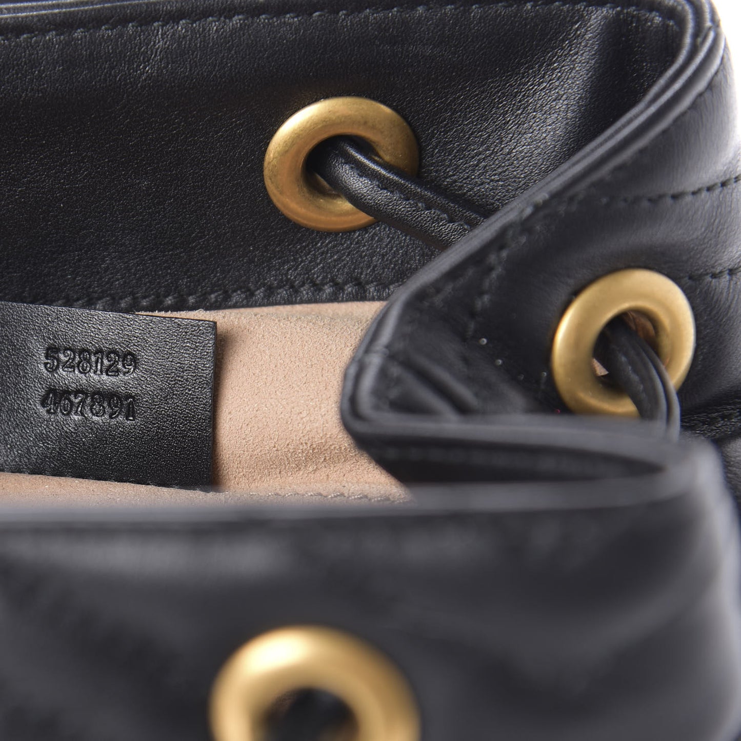Calfskin Matelasse GG Marmont Flap Backpack Black