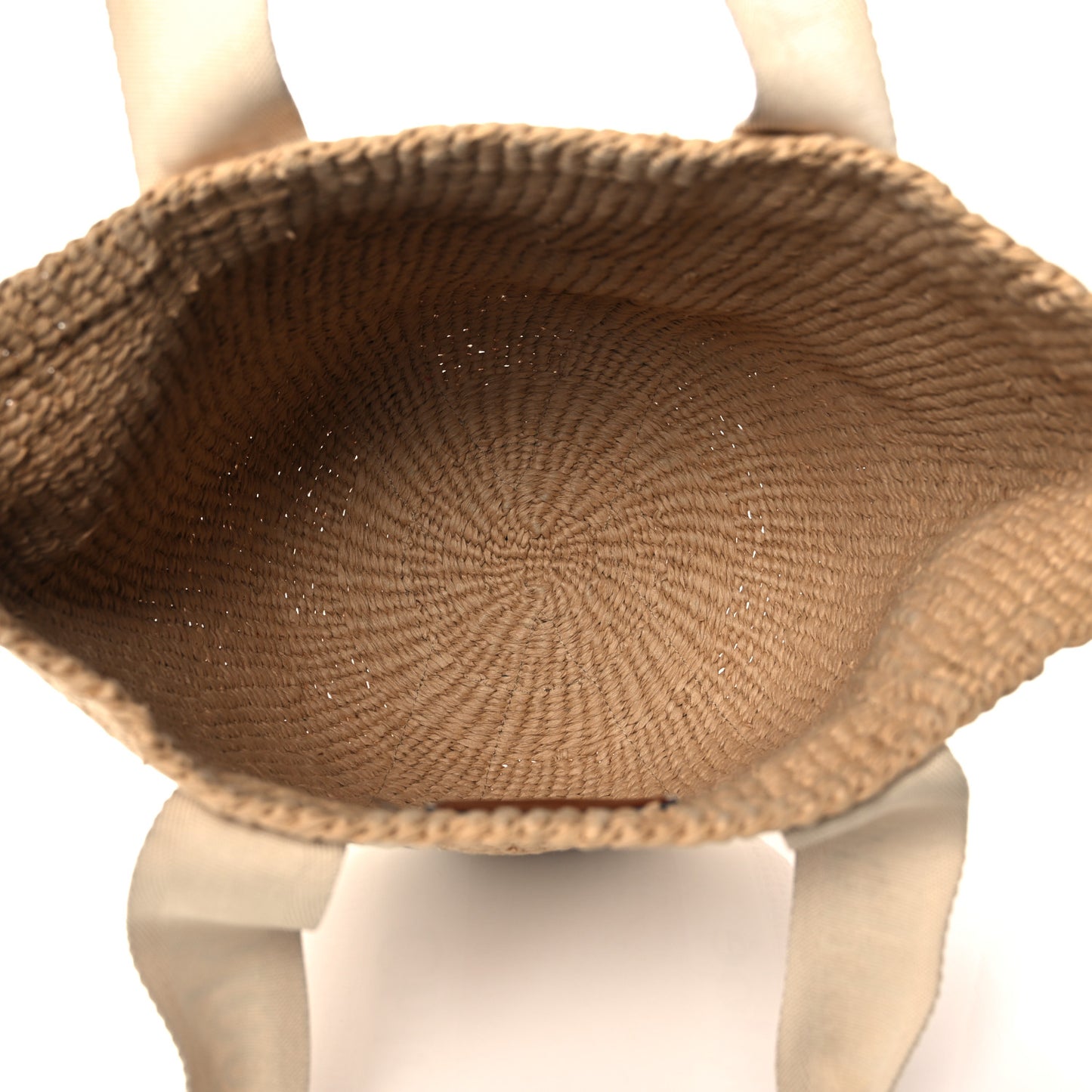 Raffia Woody Tote White