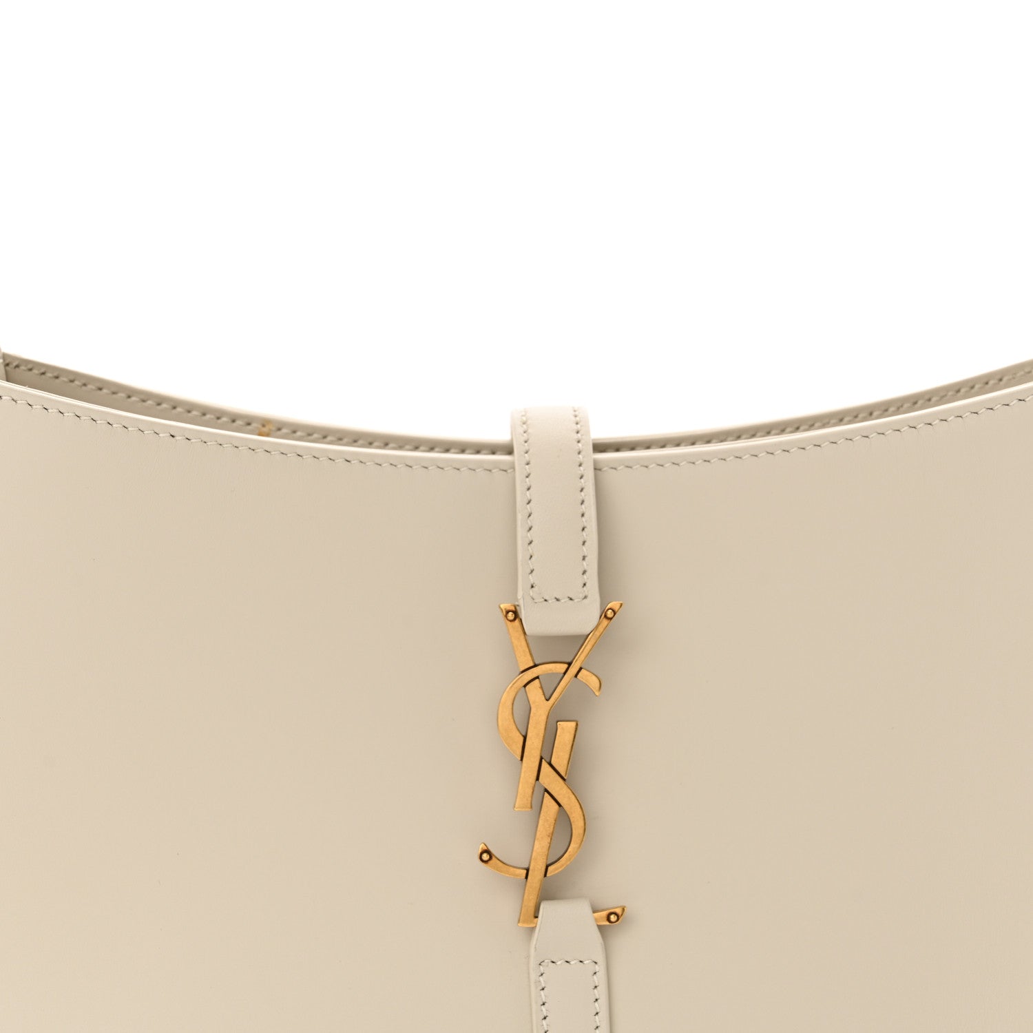 Saint Laurent Smooth Calfskin Le 5 A 7 Hobo Blanc Vintage 7 of 10