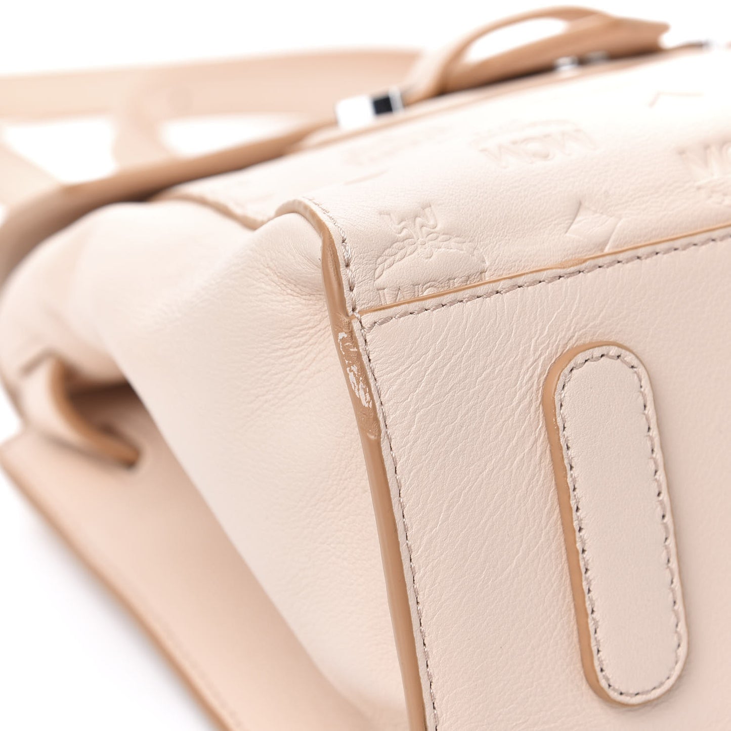 Calfskin Essential Monogram Small Backpack Bisque