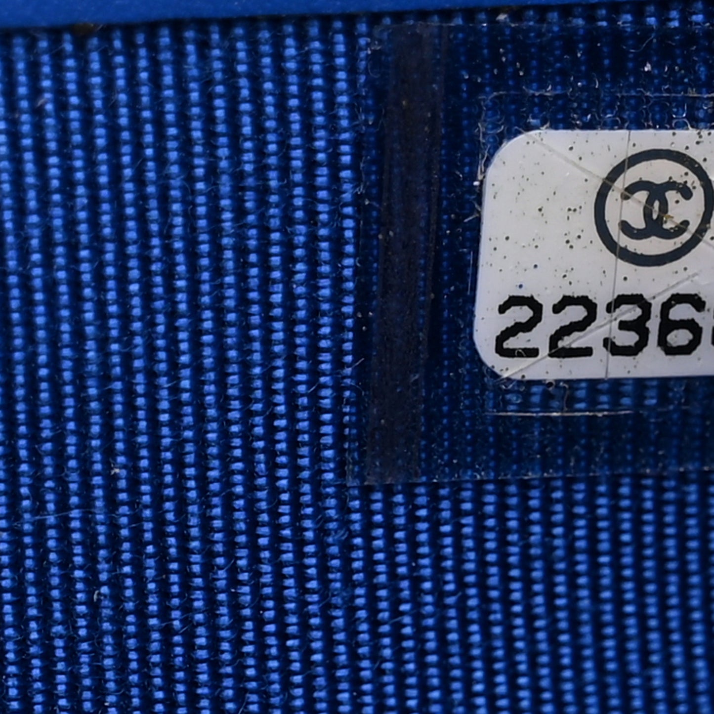 Caviar Chevron Quilted Large Gusset Zip Around Wallet Bright Blue