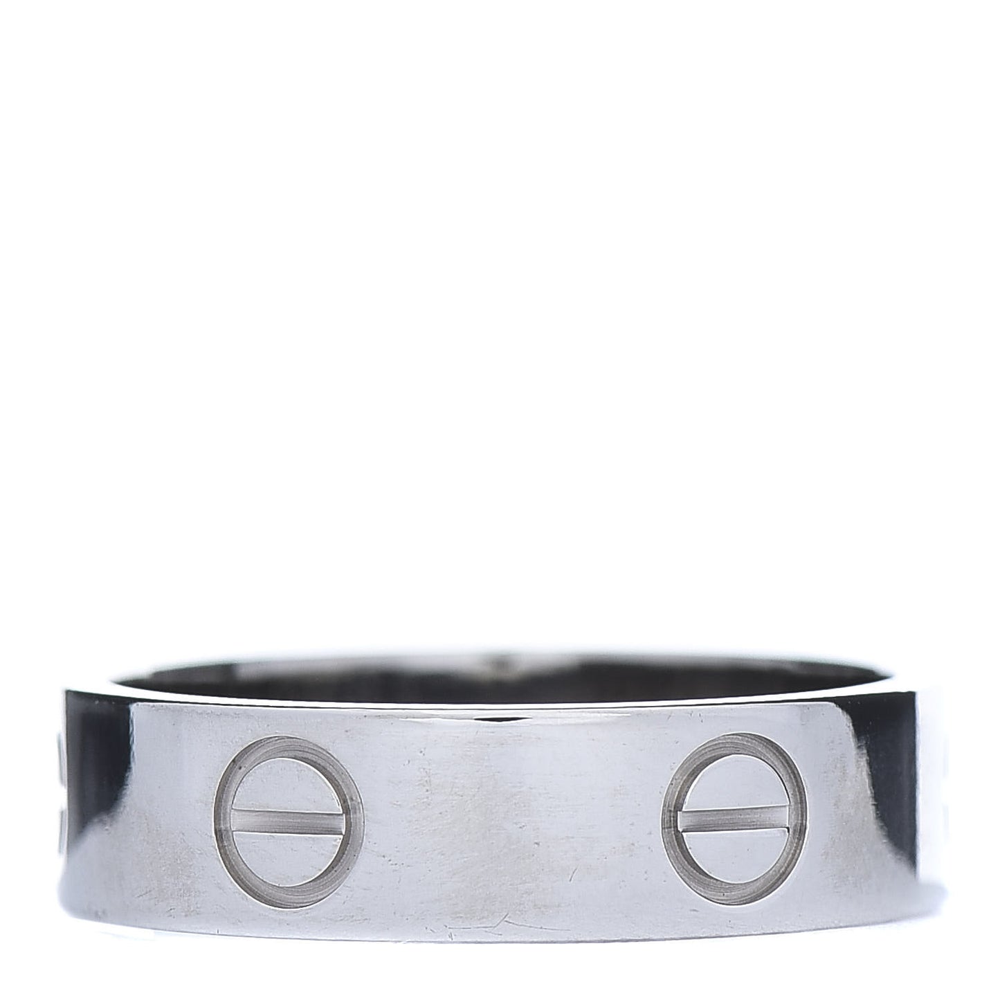 18K White Gold 5.5mm LOVE Ring 58 8.25