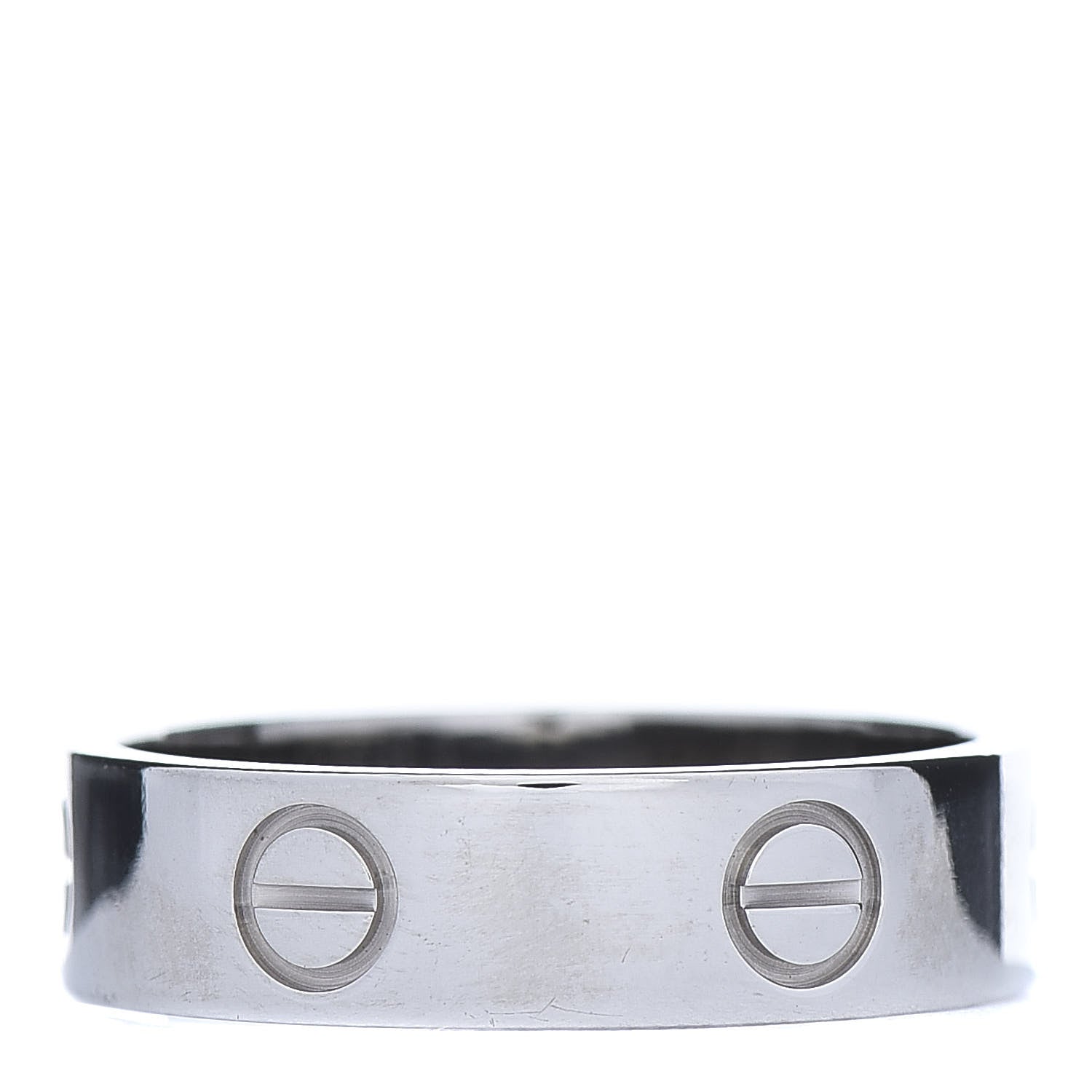 Cartier 18K White Gold 5.5mm LOVE Ring 58 8.25 3 of 4