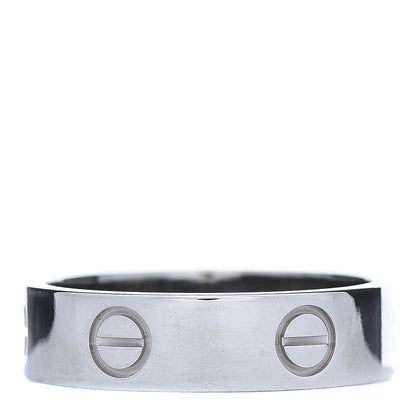Cartier 18K White Gold 5.5mm LOVE Ring 58 8.25 3 of 4