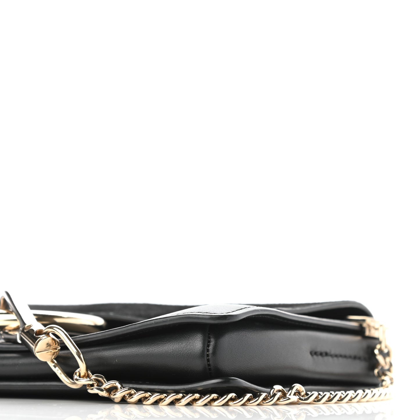 Suede Calfskin Small Faye Shoulder Bag Black