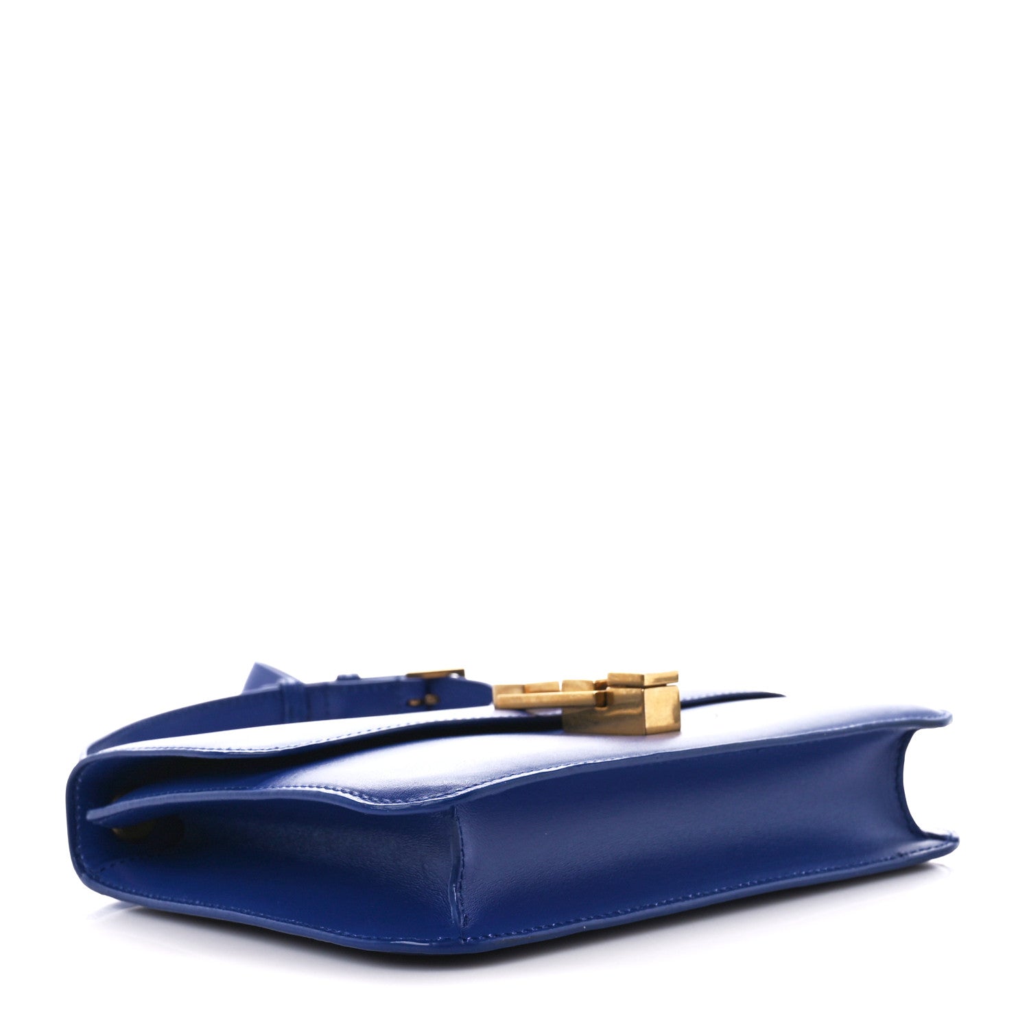 Saint Laurent Smooth Calfskin Carre Satchel Royal Blue 4 of 15
