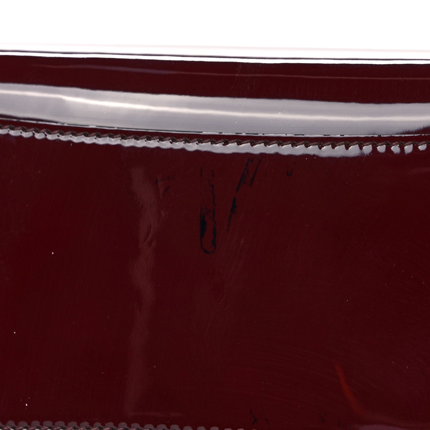 Patent Calfskin Mini Antigona Burgundy