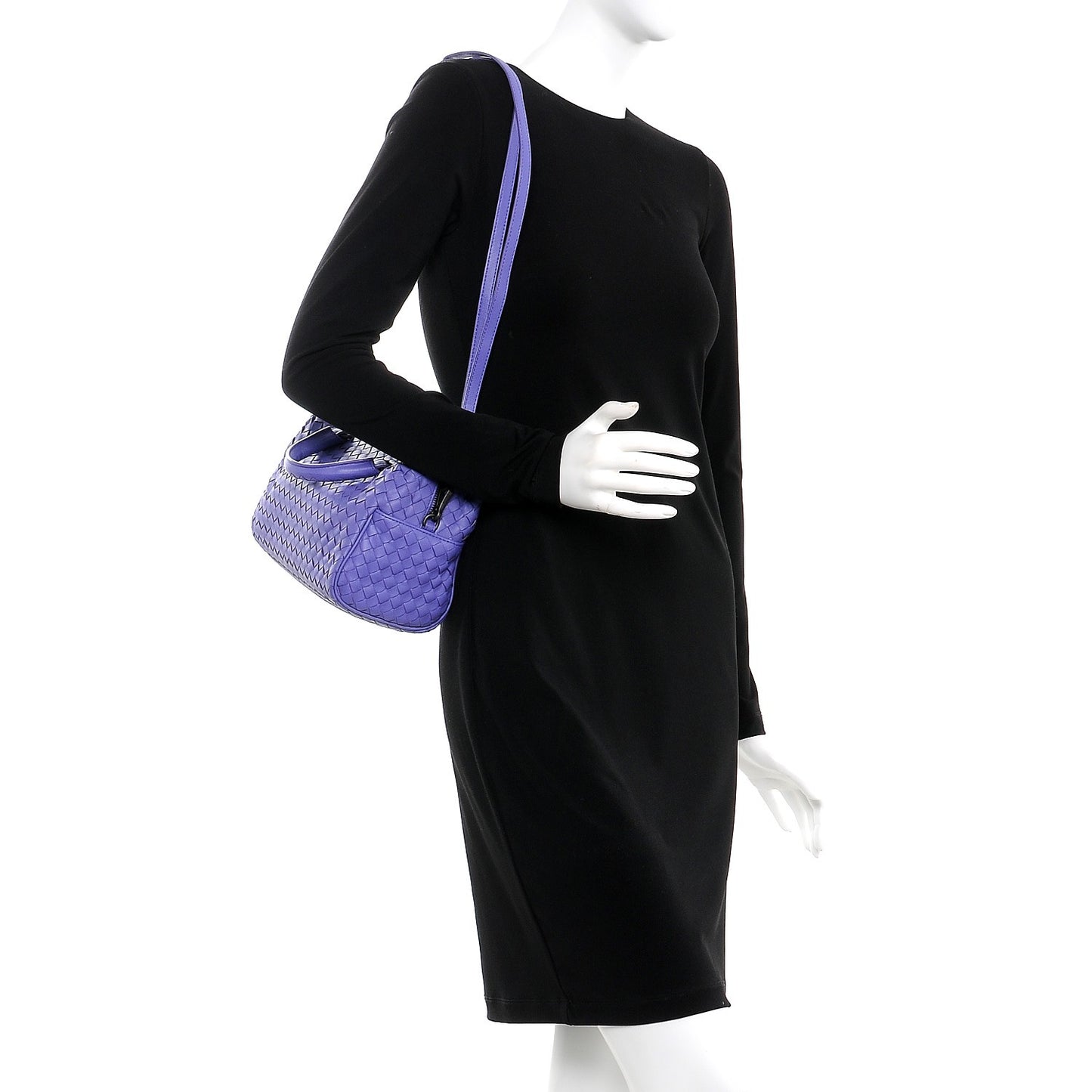 Nappa Intrecciato Mini Boston Lavender