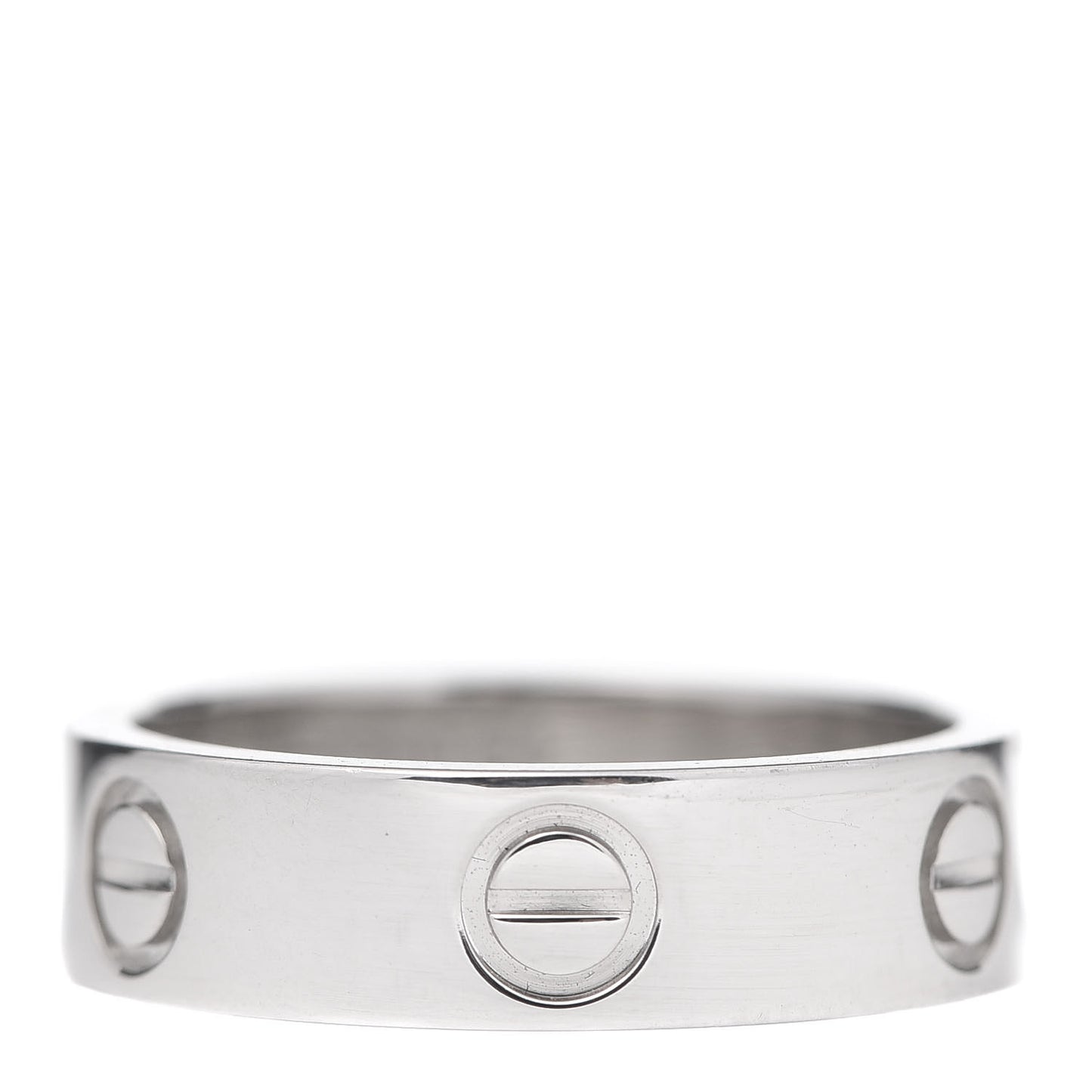 Platinum 5.5mm LOVE Ring 54 6.75