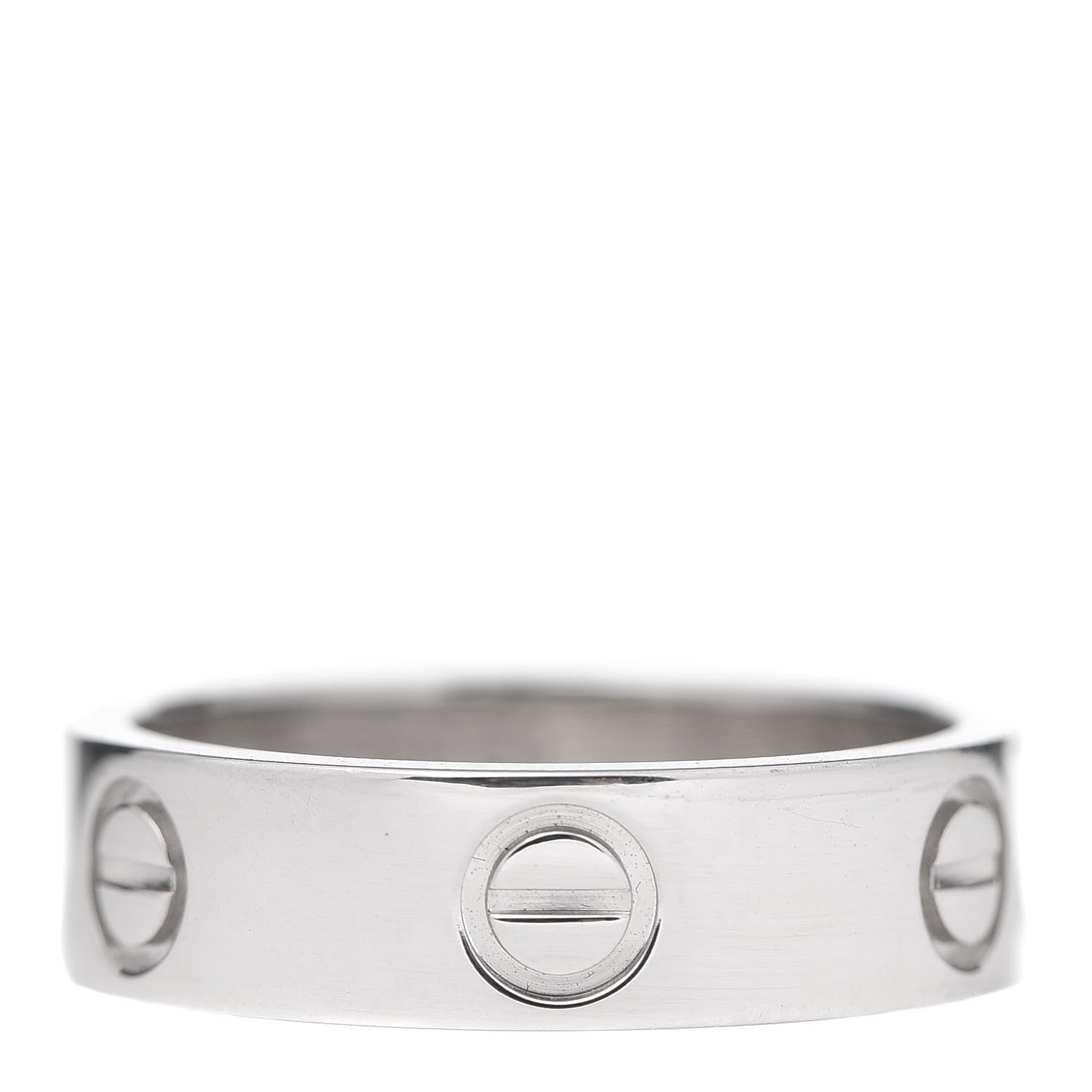 Cartier Platinum 5.5mm LOVE Ring 54 6.75 1 of 4