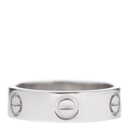 Cartier Platinum 5.5mm LOVE Ring 54 6.75 1 of 4